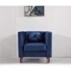 Fancher Kittleson Classic Chesterfield Chair - Dark Blue -Baxton Acme Shop 1f2c325d c149 4e6c b818 045954567811