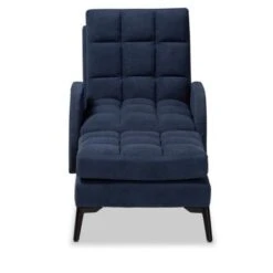 Baxton Studio Belden Modern & Contemporary Velvet Upholstered Metal Lounge Set- Navy - Navy Blue -Baxton Acme Shop 207cf876 ee74 4675 a2fc e611bf344410