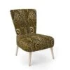 Designart "Gold And Black Swirl I" Upholstered Mid-Century Accent Chair - Arm Chair - Side Chair -Baxton Acme Shop 21157a0e 9ff6 463d a816 2bb31e64a3d0