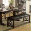 Transitional Rustic Walnut/Espresso Bench -Baxton Acme Shop 21a080f2 6aca 4a65 87c5 58ac9c6d4970