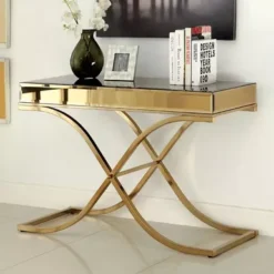 Contemporary Brass Sofa Table