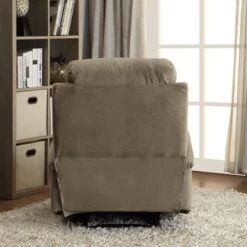 Acme Furniture Rosia Microfiber Recliner In Multicolor - Chocolate -Baxton Acme Shop 22fb6882 6e8f 4091 8cf3 e00973ce34ef