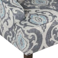 Copper Grove Boulogne Swoop Arm Chair - Blue -Baxton Acme Shop 23e71d11 496a 49e8 99d0 aaa8a5c6fa59