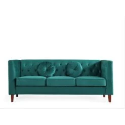 Fancher Kittleson Classic Chesterfield Sofa - Dark Blue -Baxton Acme Shop 245fb033 fea6 4508 990e a7249ab56df6