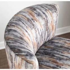 Silver Orchid Harding Slipper Chair - Light Brown/Gold Metal -Baxton Acme Shop 24a50fd9 8389 4fbc be58 18d480c1a321