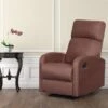 Artiva USA Modern Home Slim Design Microfiber Brown Recliner - Modern Home Slim Design Recliner -Brown -Baxton Acme Shop 25081c43 d292 4361 a130 a478f7e51ca0