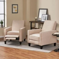 Darvis Recliners (Set Of 2) By Christopher Knight Home - Light Gray + Dark Brown 30 Darvis Recliners (Set Of 2) By Christopher Knight Home - Light Gray + Dark Brown -Baxton Acme Shop 2534659a 5063 4bfd a239 290991d20a14