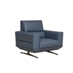 Abbyson Matilda Modern Top Grain Italian Leather Armchair - Grey -Baxton Acme Shop 25a2ee0c 91c5 4b3d adc9 36c58d23406c