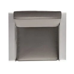 Cape Coral Aluminum Indoor/Outdoor Club Chair By Christopher Knight Home - Canvas Black+ Silver+Sunbrella -Baxton Acme Shop 25c550e3 e011 4a8a 90ad 0243c101d2b6