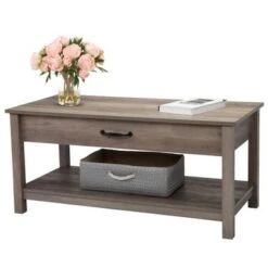 Lift Top Coffee Table With Storage - Grey - No Drawers -Baxton Acme Shop 2679c42e 1ace 43b8 8b60 42df93ca3a21