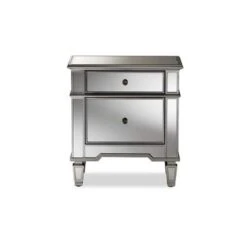 Urban Designs Sussie Hollywood Glamour Style Mirrored 2-Drawer Nightstand -Baxton Acme Shop 274dc5ee 80c7 4fc9 bf7e 68ad614a162b