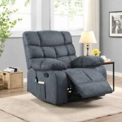Blackshear Indoor Pillow Tufted Massage Recliner By Christopher Knight Home - Black + Brown -Baxton Acme Shop 2868e866 2188 40b2 8e86 f14d3d2a9522