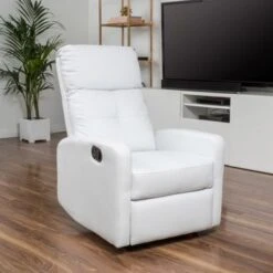 Samedi PU Leather Recliner Club Chair By Christopher Knight Home - Black -Baxton Acme Shop 28926f0e 48a6 4c8f 8ad8 3c7eb03deaf1