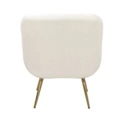 Porthos Home Quinn Accent Chair With Footrest And Pillow, Fabric Upholstery, Gold Legs - Blue -Baxton Acme Shop 2976382f 3393 4670 8529 385a4497af6d