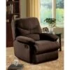 Copper Grove Brettenham Plush Chocolate Microfiber Recliner Chair - Chocolate -Baxton Acme Shop 29b21bd9 314b 4c6a b1f8 6ae59d9323e0