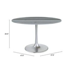 Star City Dining Table - Grey/Silver -Baxton Acme Shop 2a00111f b8b9 4ac5 b70b 3a632998aca4