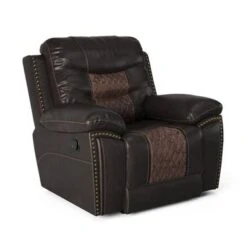Commander Glider Recliner - Brown -Baxton Acme Shop 2a216ace 8588 4e1c 99b7 e4e2477c7170