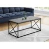 Coffee Table/ Accent/ Cocktail/ Rectangular/ Living Room/ 40"L/ Metal/ Laminate/ Grey/ Black/ Contemporary/ Modern -Baxton Acme Shop 2a7f5d9e 6808 44f1 ae40 bb04d4299d84