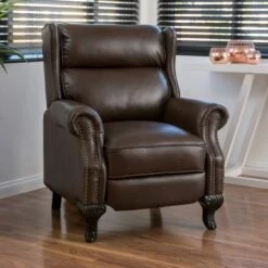 Tauris PU Leather Recliner Club Chair By Christopher Knight Home - Brown -Baxton Acme Shop 2aafbaa5 8ed5 44a8 87da 8b1fe1ea78b4