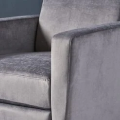 Brightwood High Leg Push-back Recliner With Stainless Steel Legs By Christopher Knight Home - Gray, Silver -Baxton Acme Shop 2b466d00 a572 4ec0 8a34 dde9c8039612