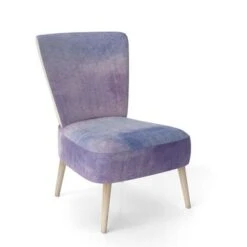 Designart "Watercolor Purple Haze I" Upholstered Modern Accent Chair - Arm Chair - Side Chair