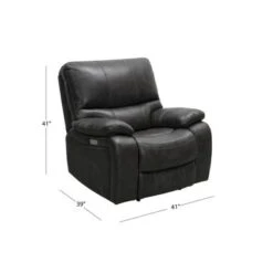 Abbyson Browning Top Grain Leather Power Recliner With USB - Cognac -Baxton Acme Shop 2c245200 e97d 4ebe 9227 ea4f7b594136