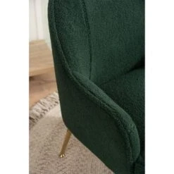 Modern Soft Teddy Fabric Accent Chair Living Room Chair - 26.26*31.3INCH - Brown -Baxton Acme Shop 2cb79997 53f9 4465 9cf0 0775bb5d23df