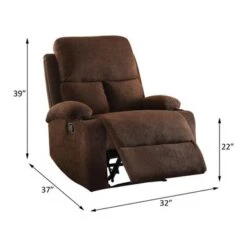 ACME Rosia Motion Recliner - Grey -Baxton Acme Shop 2de74cb8 0a52 434e 82ad 06dd05a07fc2