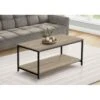 Coffee Table/ Accent/ Cocktail/ Rectangular/ Living Room/ 40"L/ Metal/ Laminate/ Brown/ Black/ Contemporary/ Modern -Baxton Acme Shop 2e1ba0de adf0 4aed 920c 50c92efde279
