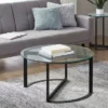 Black Evan Round Glass Coffee Table -Baxton Acme Shop 2eca3d6e 221d 415a 86e4 053ca7ef0db2