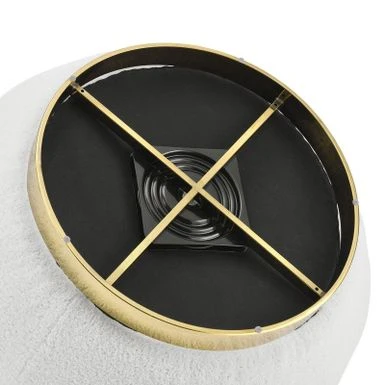 Swivel Barrel Chair With Storage Ottoman - Grey 14 Swivel Barrel Chair With Storage Ottoman - Grey - Image 12