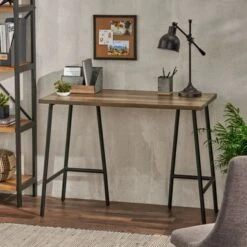Darke Modern Industrial Handmade Mango Wood Console Table By Christopher Knight Home - 42.00" L X 20.00" W X 30.75" H - Brown + Black -Baxton Acme Shop 3168e220 6615 42b6 8d30 23c99042ff27