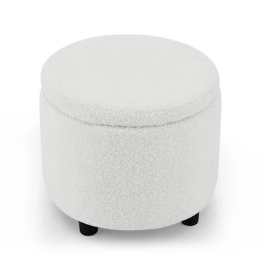 Swivel Barrel Chair With Storage Ottoman - Grey 13 Swivel Barrel Chair With Storage Ottoman - Grey - Image 11