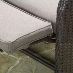 Ostia Wicker Recliner With Cushion By Christopher Knight Home - Brown -Baxton Acme Shop 3275415f 8e2e 4b90 a639 2b35fea58e3f