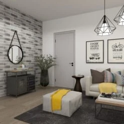 Gray Metal Industrial Cabinet With Numbers And Text - 17"W X 36"L X 32"H - Grey - Square -Baxton Acme Shop 3343b852 f5b3 4b57 9c4c 315f6f80b32f