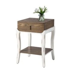 COSIEST Nightstands With 1-Drawer And Storage Shelf - Walnut-2PCS -Baxton Acme Shop 33aca70f 7cac 4a26 af7e a3cbf5c85fbf