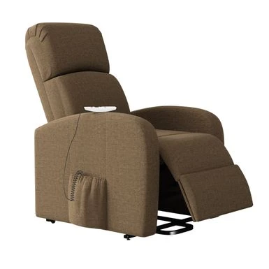 Strick & Bolton Modern Power Recline And Lift Chair With Heat And Massage - Chestnut Brown 8 Strick & Bolton Modern Power Recline And Lift Chair With Heat And Massage - Chestnut Brown - Image 6
