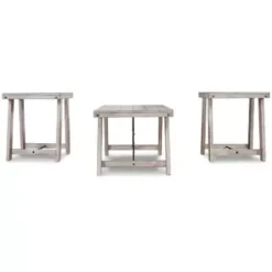 Whitewash Carynhurst Occasional Table Set (3/CN) -Baxton Acme Shop 342adf2d 2718 4bad 9fac b2959ec4bec2