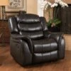 Hawthorne PU Leather Glider Recliner Chair By Christopher Knight Home - Black -Baxton Acme Shop 3446c4c3 0f68 4ac2 8222 d5a7177438cb