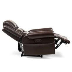 Lazell Genuine Top Grain Leather Power Recliner - Brown -Baxton Acme Shop 36ed8820 6f96 45a9 9481 455fd6e1b29e