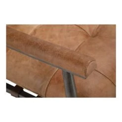 Aurelle Home Rustic Leather And Iron Accent Chair - Brown -Baxton Acme Shop 36ee7dc3 190d 402d b691 8ad939b2b44a