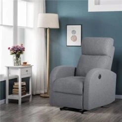 29.5'' Wide Manual Glider Standard Recliner - Grey -Baxton Acme Shop 37818183 b06b 4889 ad13 397ec3427792