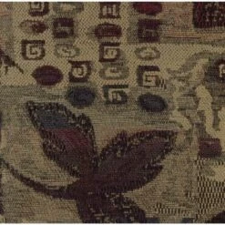 Bali Rattan Rocker Chair With Chenille Cushion - Antiquity