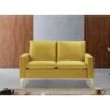 Shumpert 54.7'' Velvet Square Arm Loveseat - Yellow -Baxton Acme Shop 396c501a f535 418d 8565 616580c972d4