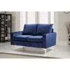 Buchholz 2 Piece Velvet Living Room Set - Blue -Baxton Acme Shop 3a2248df e547 4f46 9e4a ab3a6f813f5f