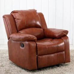 Charleston Leather Gel Glider Rocker Recliner By Greyson Living - Brown -Baxton Acme Shop 3aedc3bb 05ca 47be 81e3 e07e277840a2