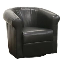 Baxton Studio 'Julian' Black Faux Leather Club Chair - Black -Baxton Acme Shop 3b91ea51 7a18 47fb 8bbf 78d3c285faed