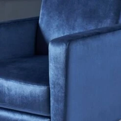 Brightwood Modern Velvet Recliner W/ Steel Legs By Christopher Knight Home - Cobalt,Silver -Baxton Acme Shop 3c2f4969 1686 4a57 aa71 6f71530d295e