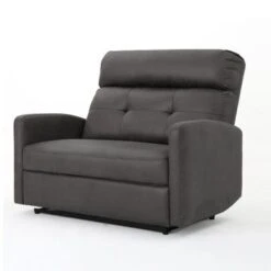 Halima Microfiber 2 Seater Recliner Chair By Christopher Knight Home - Slate -Baxton Acme Shop 3cc13667 d0b7 48ca 87a2 8a2bb3aa6e7b