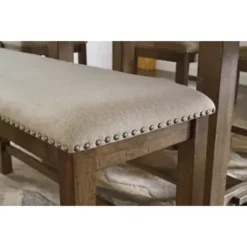 Beige Moriville Double Upholstered Bench (1/CN) 10 Beige Moriville Double Upholstered Bench (1/CN) -Baxton Acme Shop 3cefee19 dbd1 4cb3 83e5 28ad17112706